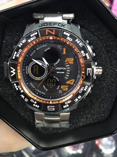 joefox gold digital watch