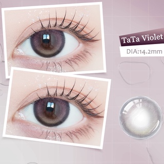 Calk 1 Pair Color Contact Lenses For Myopia Grade 0.00 To 8.00 - TaTa Violet /Shining Sky