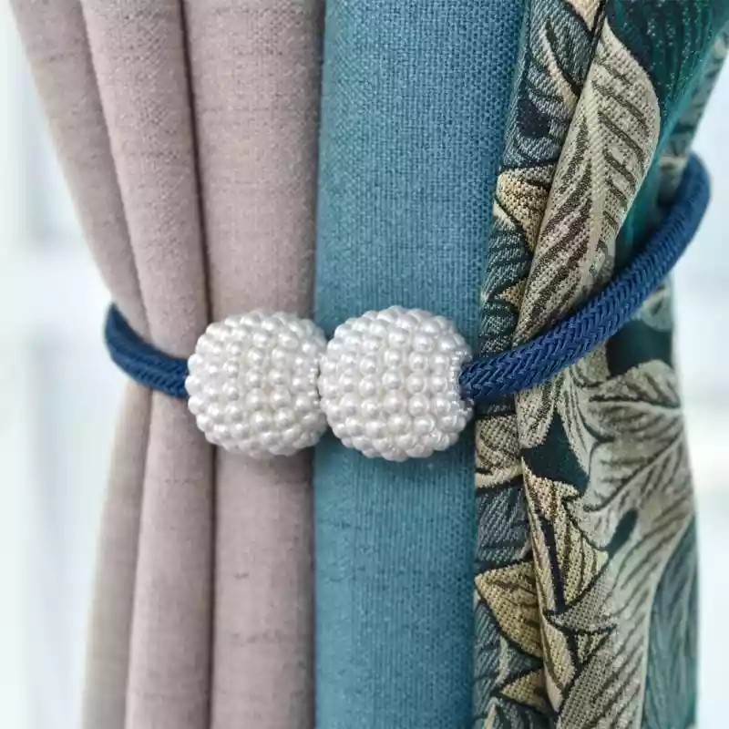 1Pcs Magnetic Curtain Tiebacks Braided Ball Buckle Punch Free Drapery  Holdback Clips | Shopee Philippines