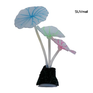SUV- Silicone Simulated Aquatic Plant Fluorescent Aquarium Decoration with Sucker #5