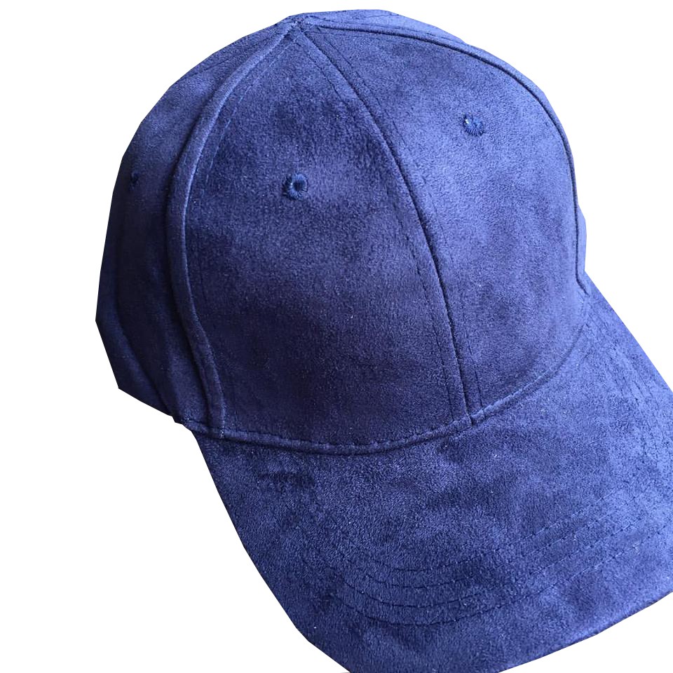 blue suede cap