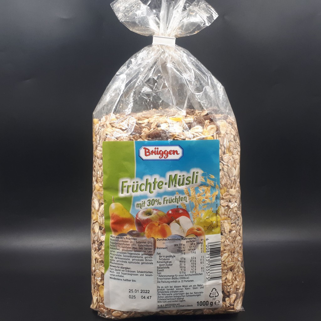 Bruggen Fruchte Musli/ Fruit Muesli w/ 30 Fruits 1000g Shopee