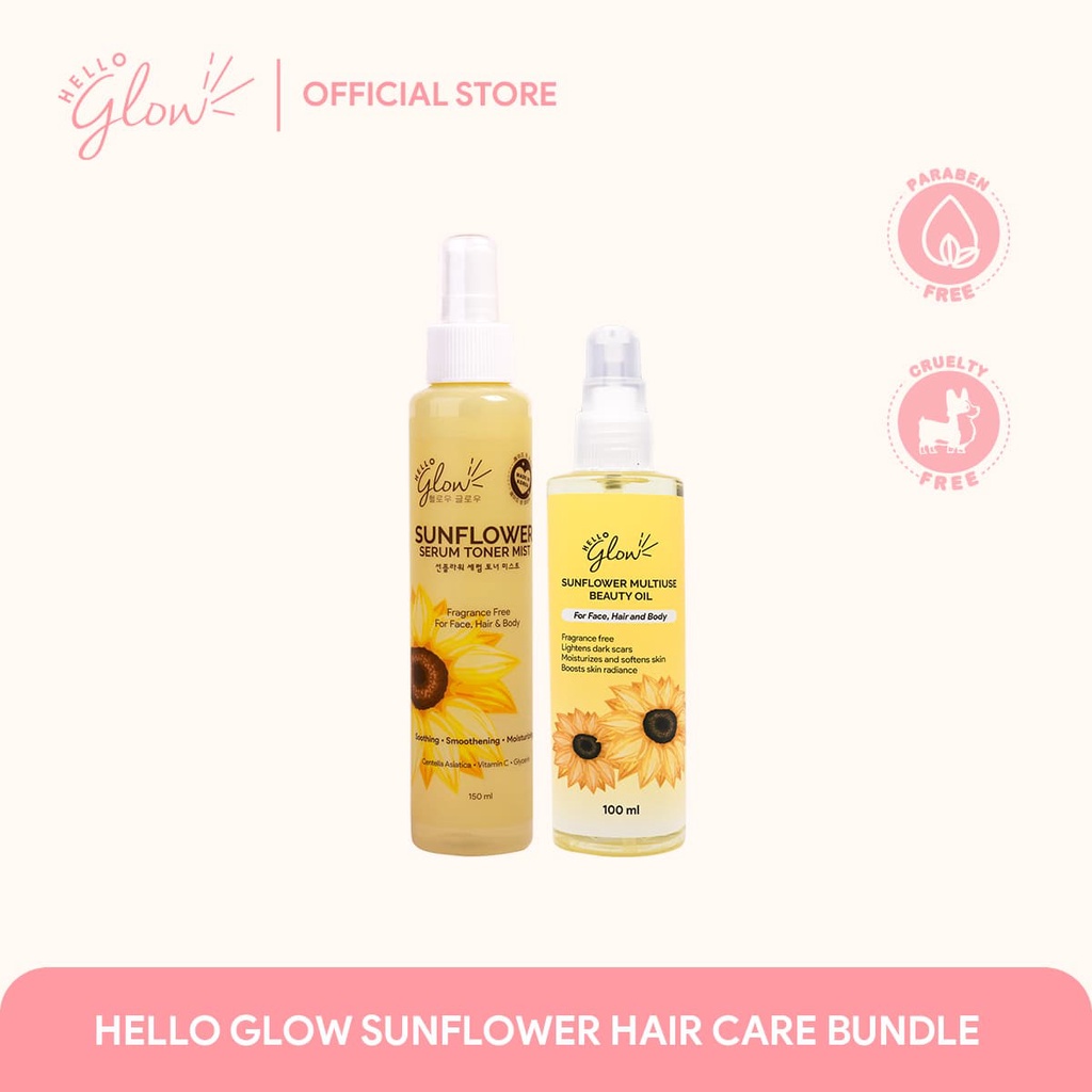 Hello Glow Sunflower Hair Care Bundle Shopee Philippines