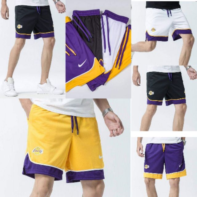 lakers dri fit shorts