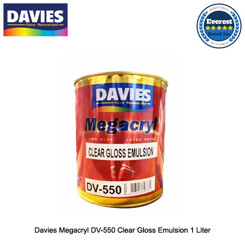 Davies Megacryl DV550 Clear Gloss Emulsion 1 Liter Shopee Philippines
