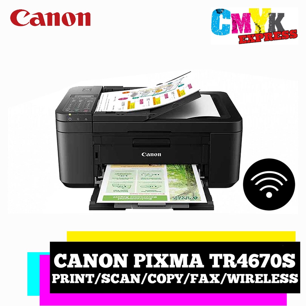 Canon PIXMA TR4670S Compact Wireless Office AllInOne with Fax and Automatic 2Sided Printing