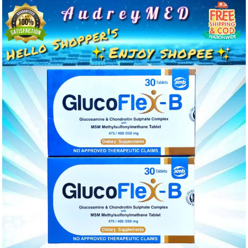 GlucoflexB (Glucosamine & Chondroitin Sulphate Complex w/ MSM 30