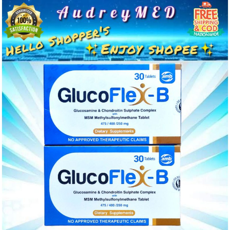 Glucoflex-B (Glucosamine & Chondroitin Sulphate Complex W/ MSM 30 ...