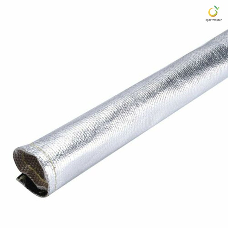 Heat Sleeve Hook /& Loop Insulating Hose Wrap Tube Reflective Shield 30mm X 1m