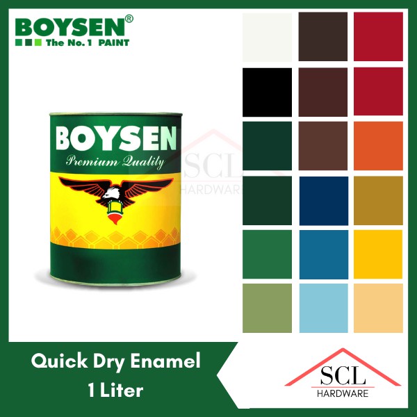BOYSEN QDE Quick Dry Enamel 1 Liter Wood & Metal Shopee Philippines