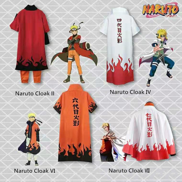 Naruto Fourth Hokage Yondaime Hokage Minato Namikaze Cloak Cosplay