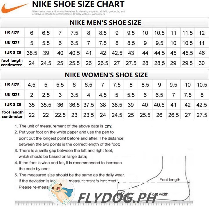 27 cm shoe size nike