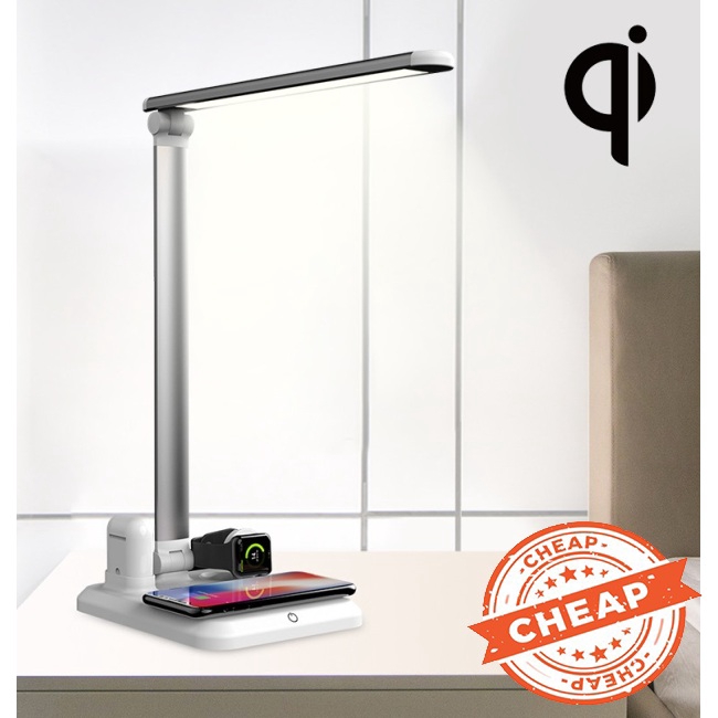 bedside lamp with wireless charger