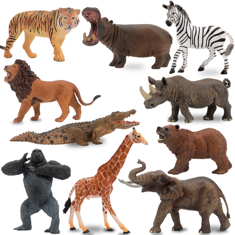 Spot】DIY Wild Jungle Zoo Animal Solid Simulation Models Plastic Action  Figures Elephant Lion Tiger Cheetah Collection Model Doll Educational toy  for children Gift | Shopee Philippines