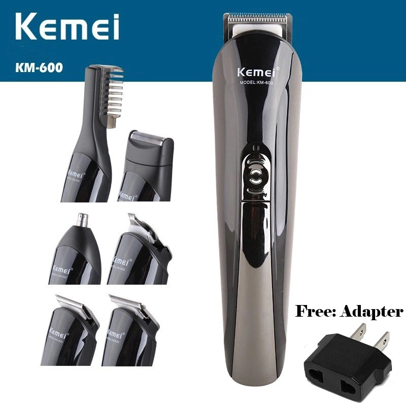 KEMEI 600 6 in 1 Hair Clipper Waterproof Shopee Philippines