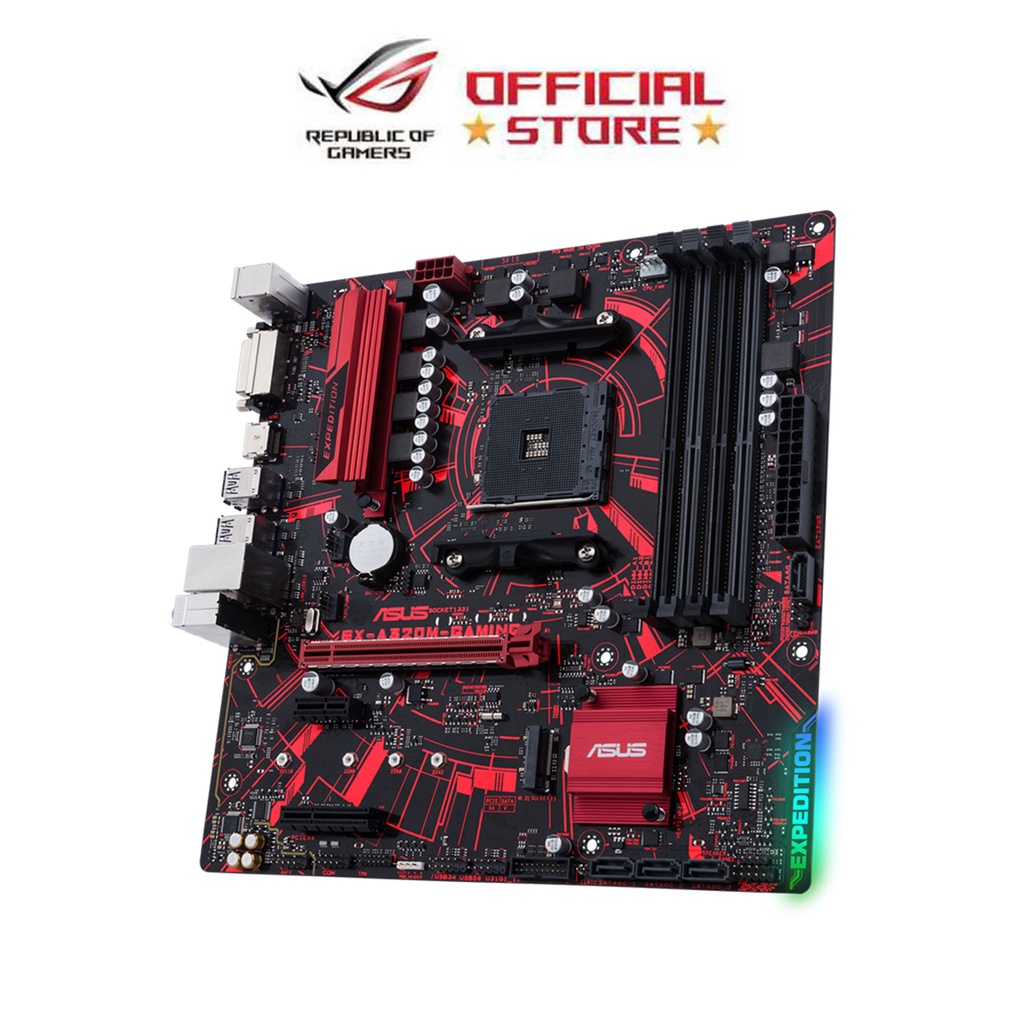 Asus EXA320M MicroATX A320 Feature with AURA Sync Gaming Motherboard presyo ₱3,350
