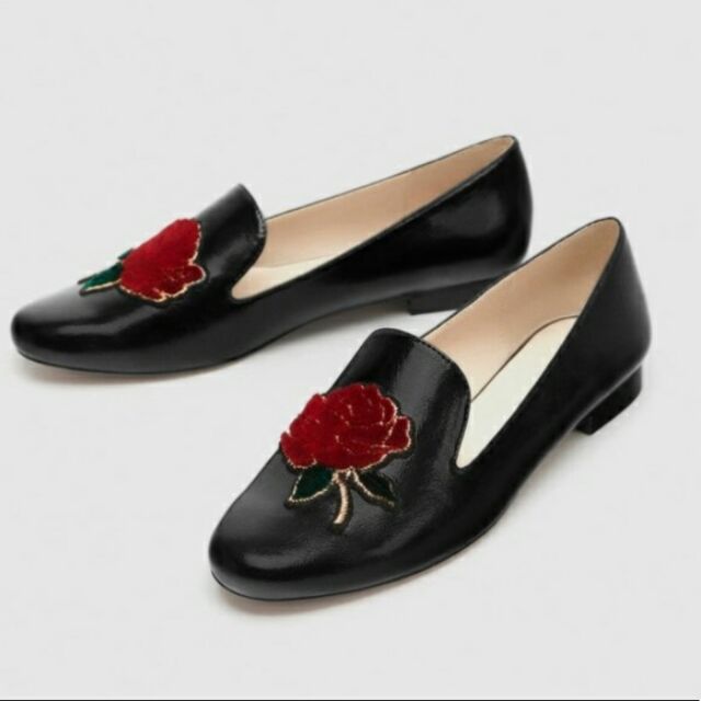 red rose loafers