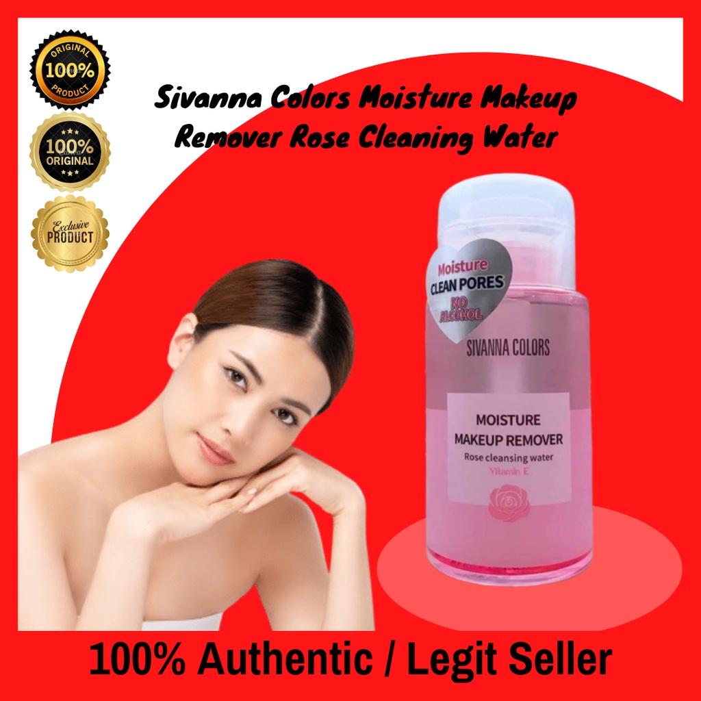 Sivanna Colors Moisture Makeup Remover Rose Cleaning Water Shopee