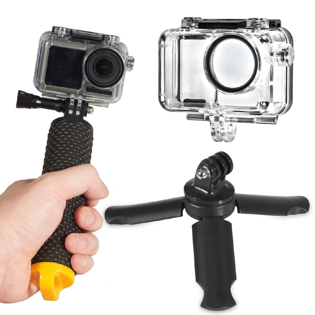 DJI Osmo Action Underwater Waterproof Case Shell Cage/Floating Hand