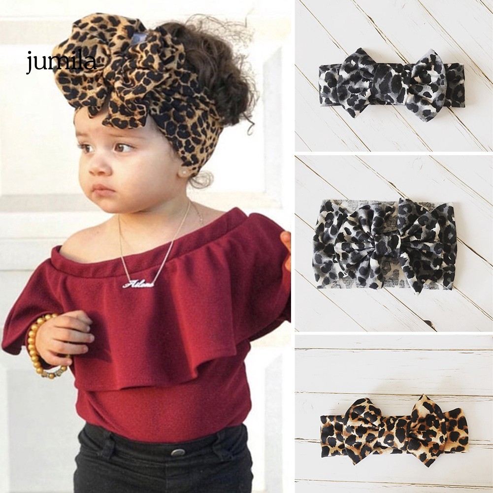 leopard print baby headband
