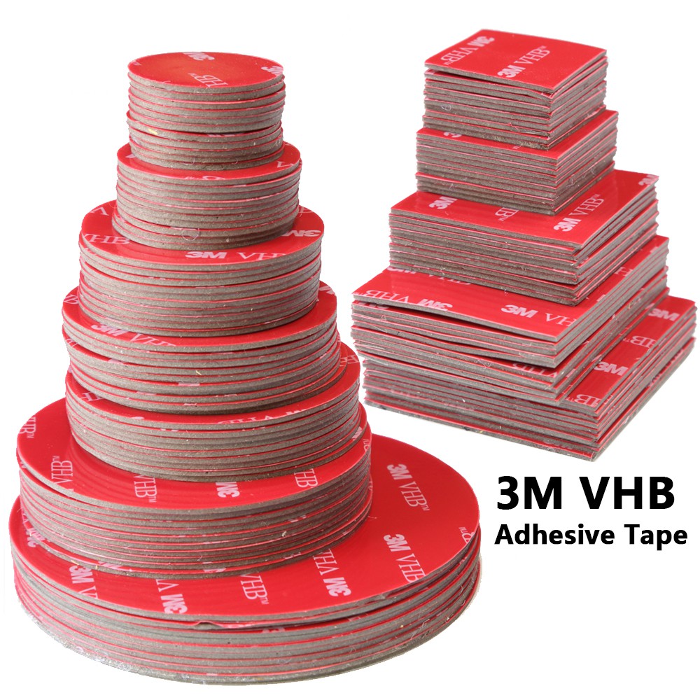 3m Vhb Double Sided Tape Strong Pad Mounting Square Round Home Decor Adhesive Tape Heavy Duty Car Decoration Diy Tools Shopee Philippines