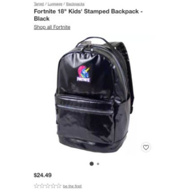 fortnite backpack black