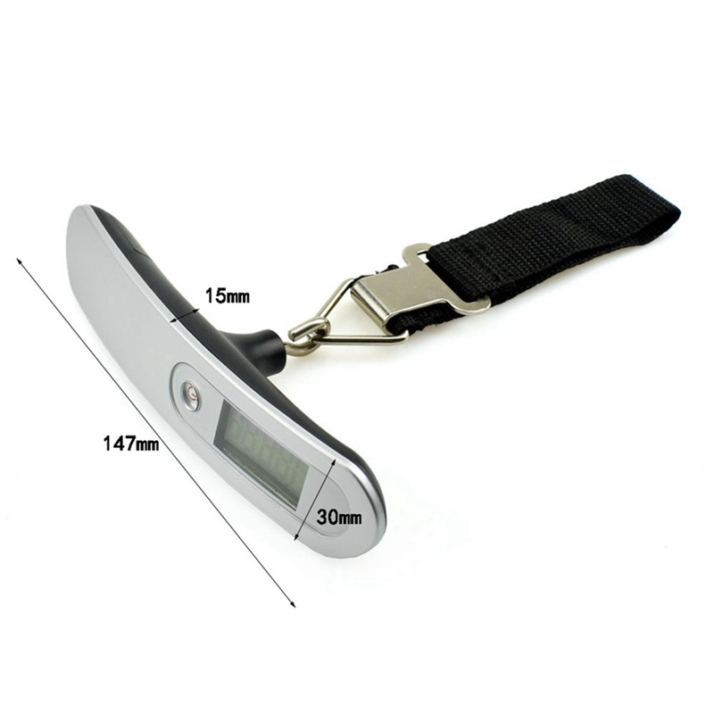 【50kg】 Stainless Steel Electronic Portable Digital Travel Luggage Weighing Scale Hanging Weighing
