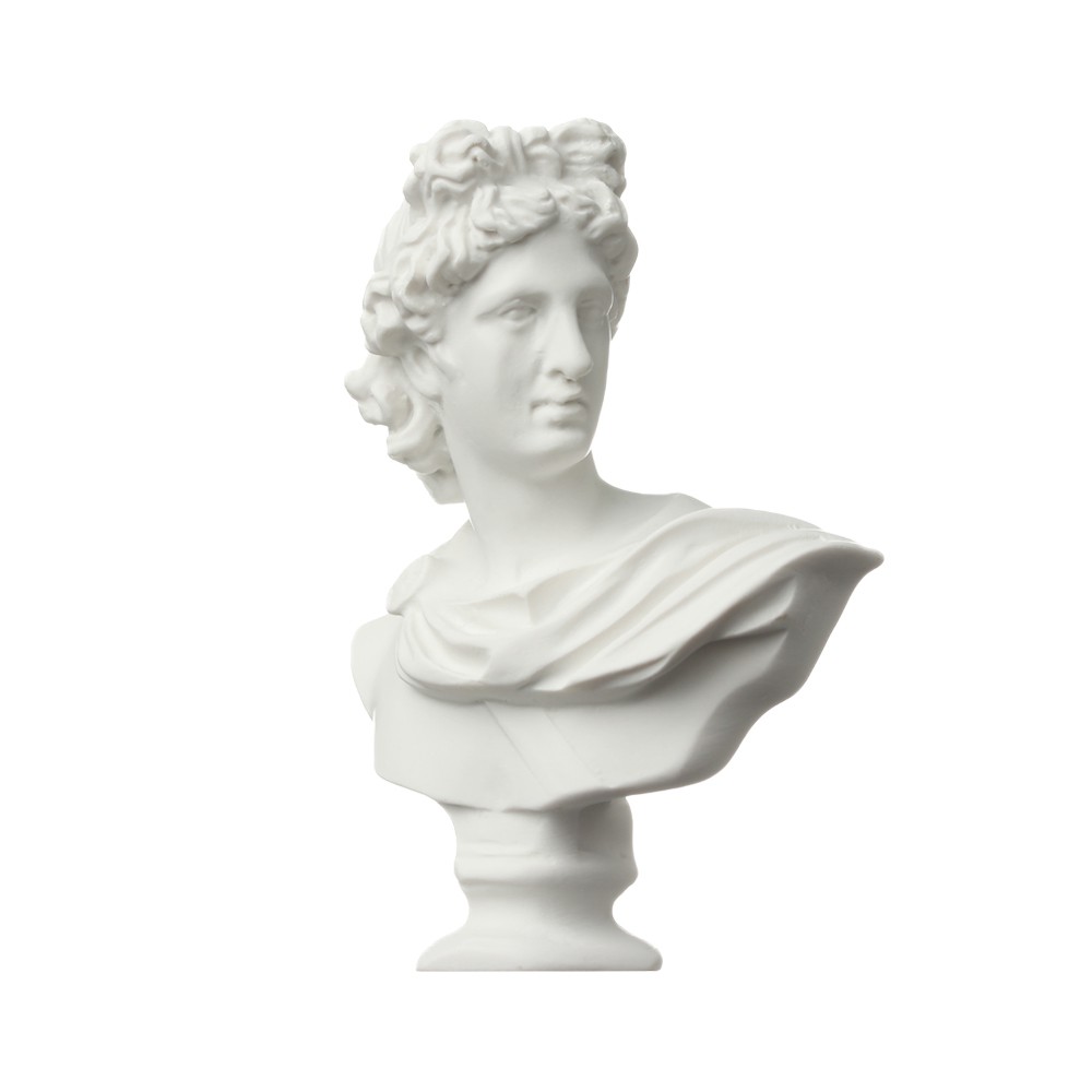 Nordic Style Home Decor Drawing Practice Crafts Famous Sculpture Agrippa baisede Plaster Bust Statue,Greek Mythology Figurine Gypsum Portraits 
