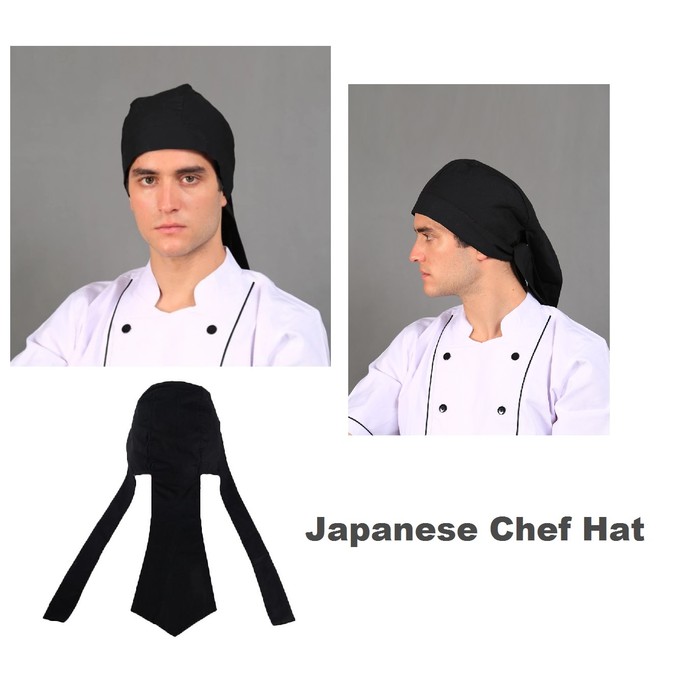 Japanese Style Sushi Chef Hat / Japanese-Style Chef Hat | Shopee ...