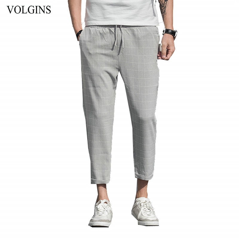 plaid pants mens plus size