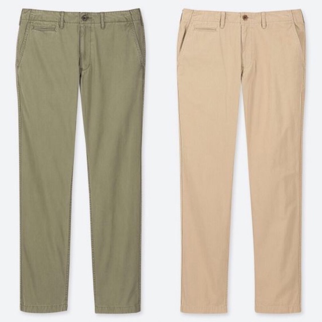 uniqlo olive chinos