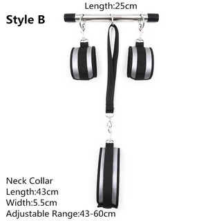 Adults Games Restraints Shackles Spreader Bar Bondage Set With Handcuffs Ankle Cuffs Collar For Bdsm #3