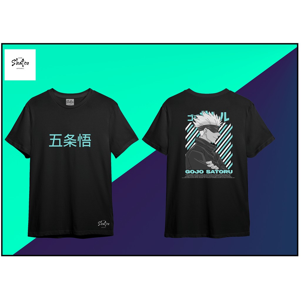 Anime Shirt - SHATSU - Jujutsu Kaisen - Gojo Saturo | Shopee Philippines