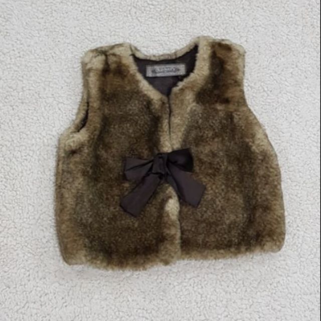 old navy baby fur vest