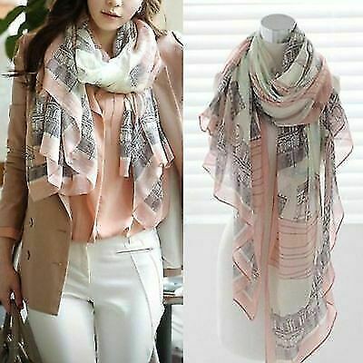 Fashion Women Long Cotton Scarf Wrap 