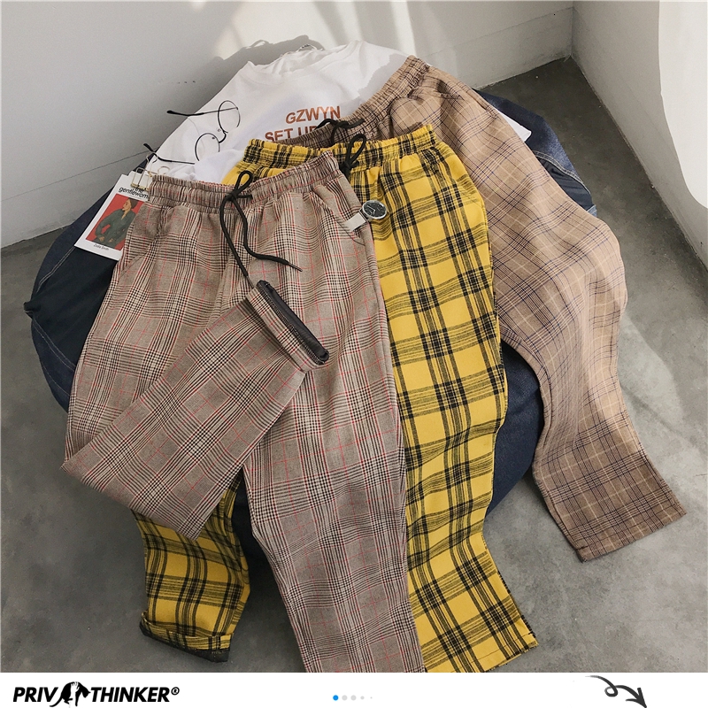 plaid checkered pants mens