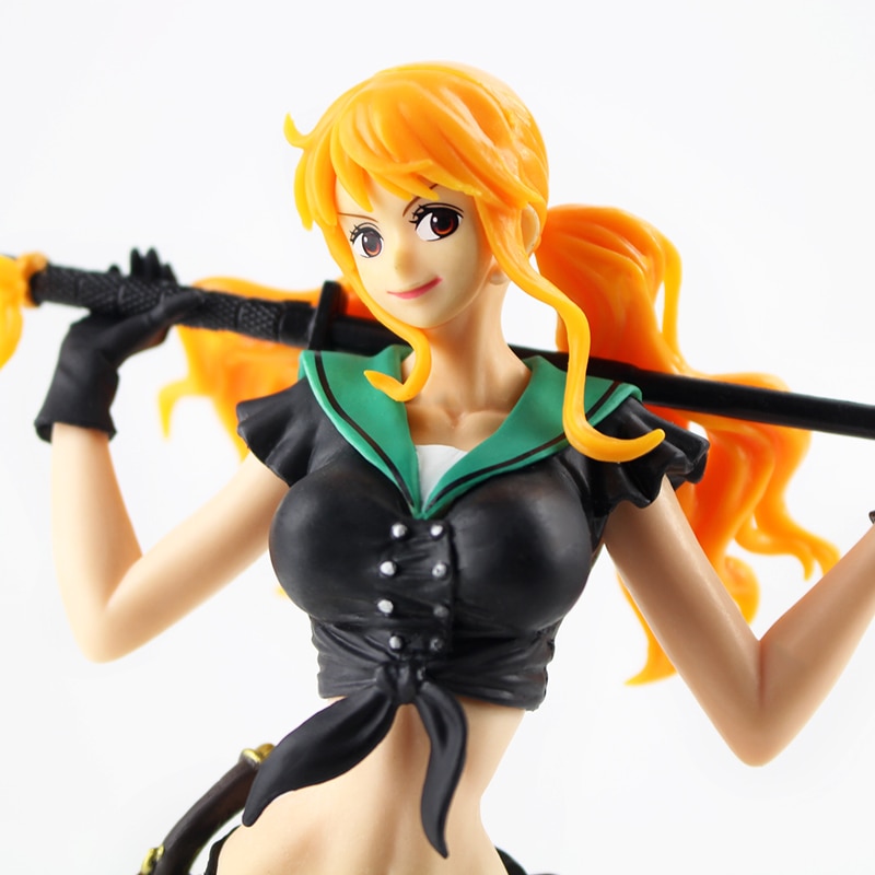 24cm Anime One Piece Flag Diamond Ship Nami Code:B Figurine PVC Action Figure 