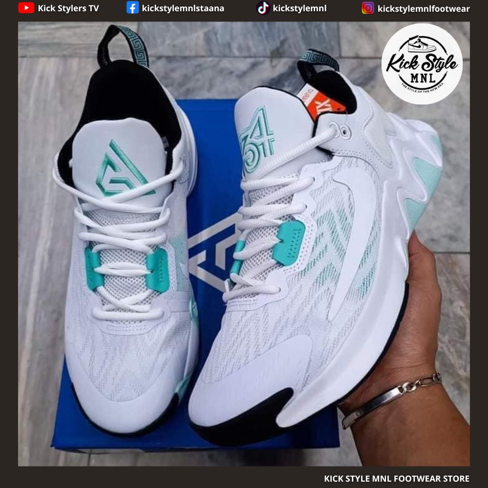 Giannis Immortality 2 [White / Black and Teal] Men's Basketball Shoes