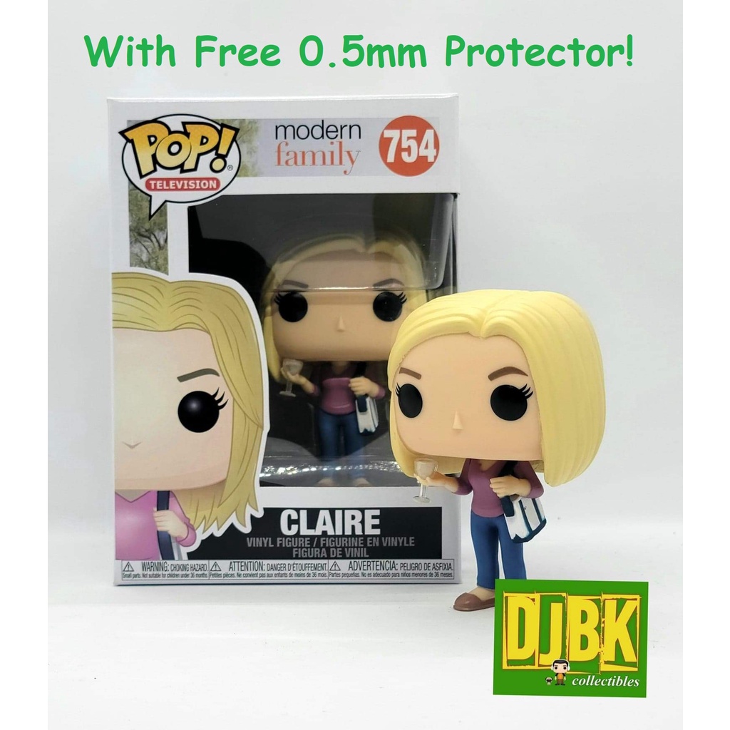 Funko Pop - Modern Family - Claire Dunphy 754 - w/ Free 0.5mm Protector ...