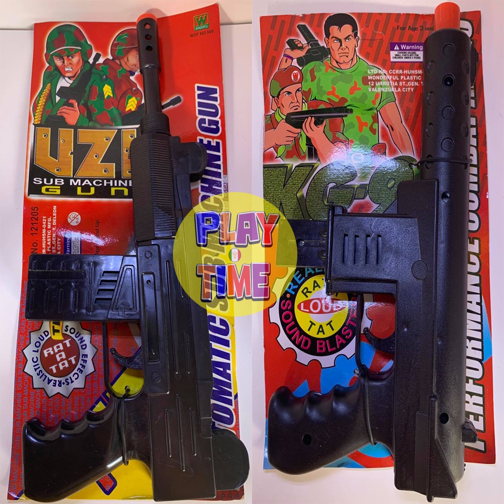 PlayTime Toys Toy Gun Uzi Realistic Sound Shopee Philippines
