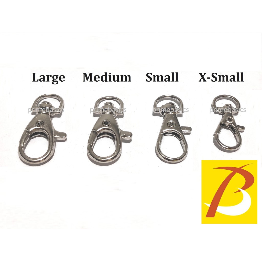 100pcs Swivel Lobster Metal Hook J Hook G Hook ID Hook Silver Non ...