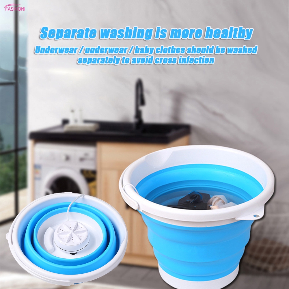 Folding Laundry Tub Basin Portable Mini Washing Machine Automatic ...