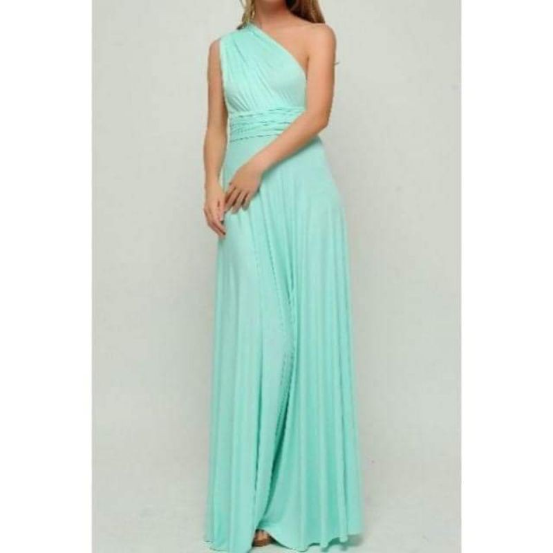 mint green infinity dress