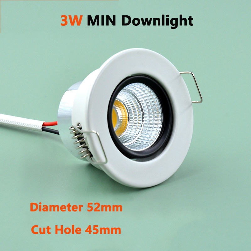 LED Mini Ceiling Light Spot Light AC85265V 3W LED Downlight White