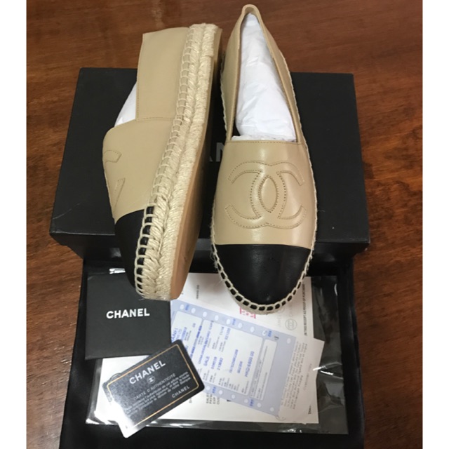 chanel espadrilles thick sole