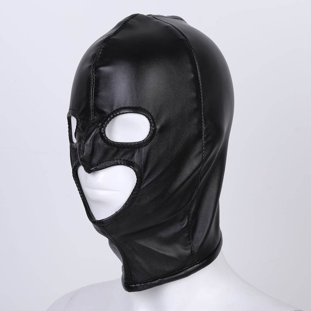 Unisex Men Women Full Face Mask Open Mouth Eye Hole Hollow Out 