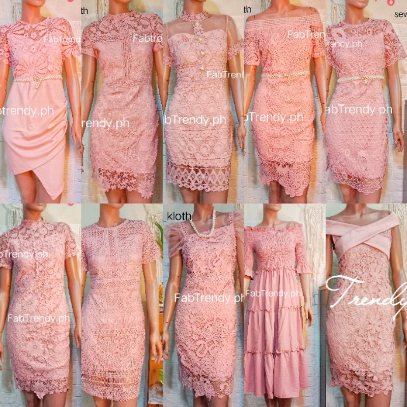 All About Old Rose Cocktail/ Dedication / Formal/ Casual Party Fashion Dress  | Shopee Philippines
