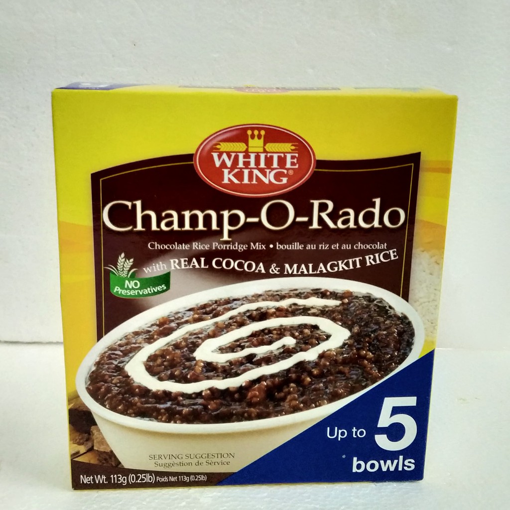 Champ-O-Rado Champorado White King with Real Cocoa & Malagkit Rice ...