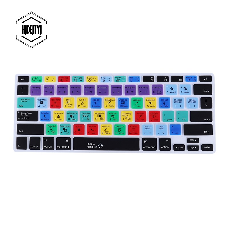 Hj Adobe Photoshop Illustrator Keyboard Shortcut Design Functional Silicone Cover For Macbook Pro Air 13 15 17 Protector Sticker Shopee Philippines