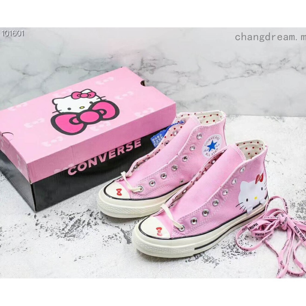 converse hello kitty pink